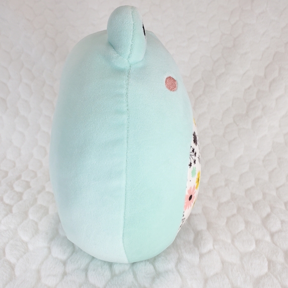 Fritz Squishmallows 8 Inch BNWT Mint Frog with Floral Belly Spring Easter Squad - Picture 6 of 7